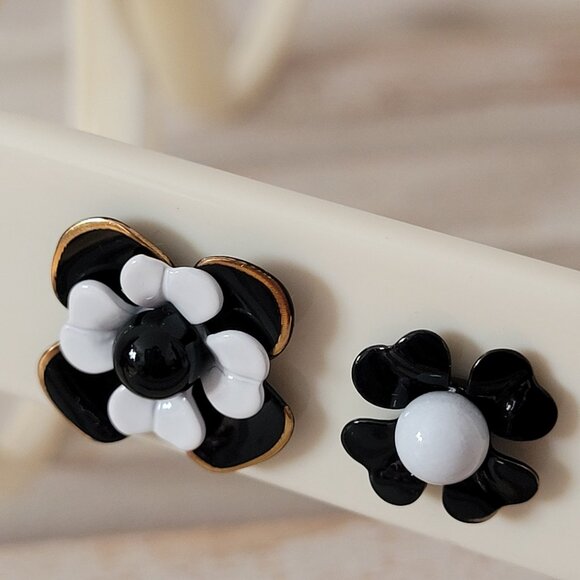 Authentic White Prada Glasses/Frames with Black Floral Details -Model VPR07Q - Picture 9 of 10